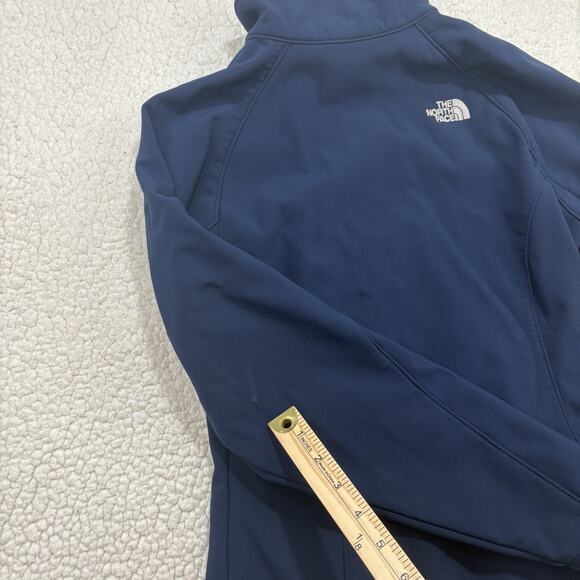 North Face Apex Bionic Jacket Womens Small Navy Softshell Full Zip Fleece Lined - Picture 5 of 7